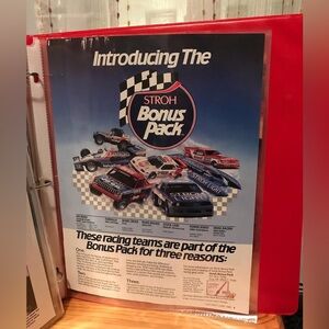 1988 Stroh bonus pack advertising